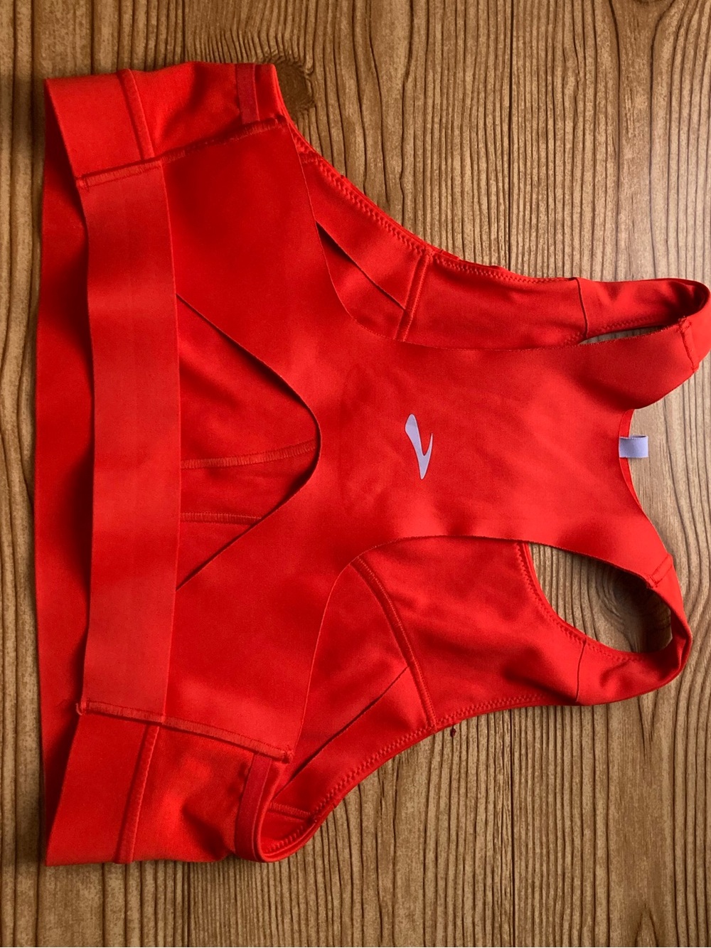 Brooks Drive 3 Pocket Sports Bra 36A/B 36A 36B Running Pockets Salsa Red - Picture 3 of 5